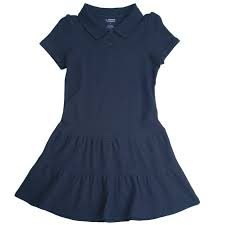 French Toast  Ruffle Pique Polo Dress