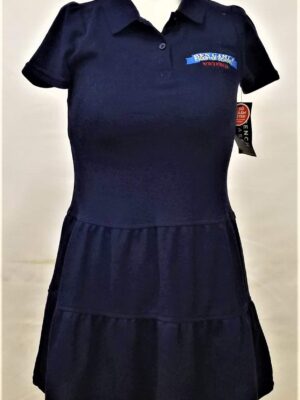 French Toast  Ruffle Pique Polo Dress