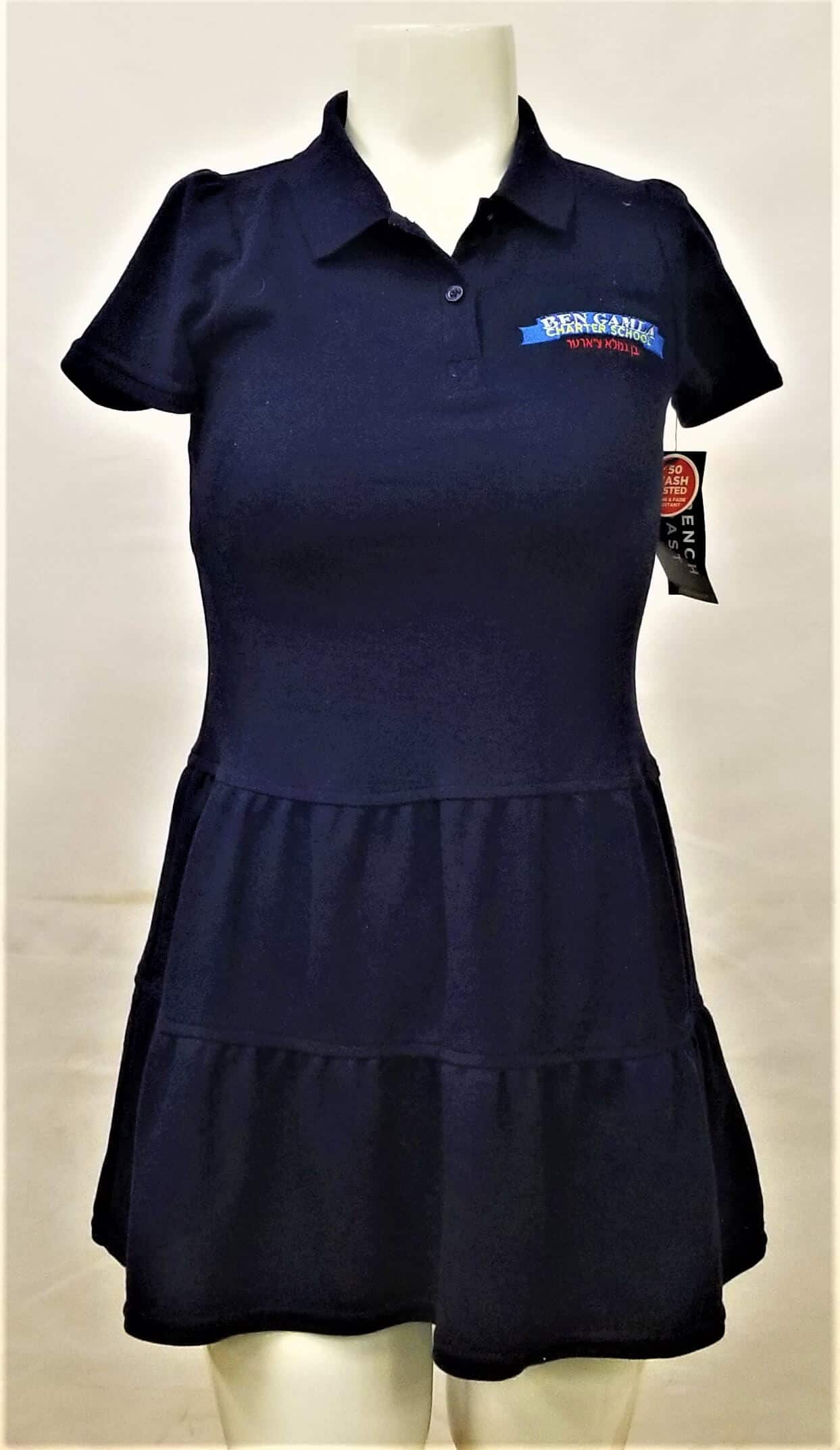 French Toast  Ruffle Pique Polo Dress