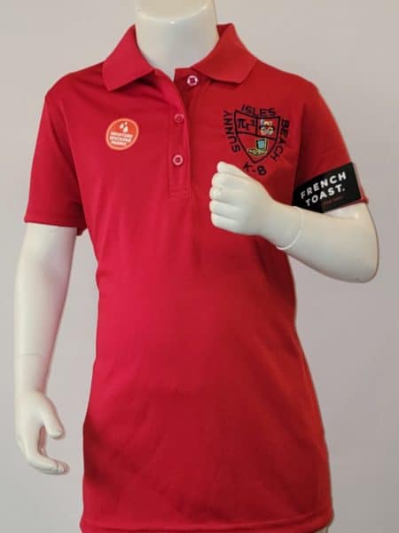 French Toast Girl's Dri Fit Moisture Wicking Polo