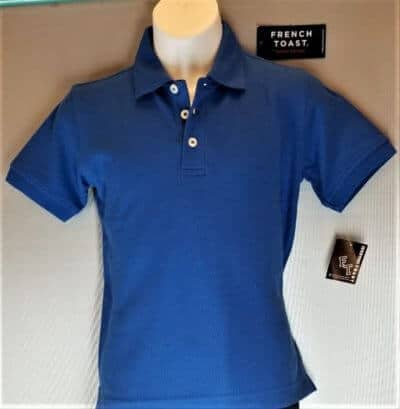 French Toast S/S  Boy's  Pique Polo Shirt