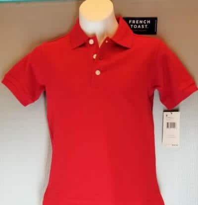 French Toast S/S  Boy's  Pique Polo Shirt