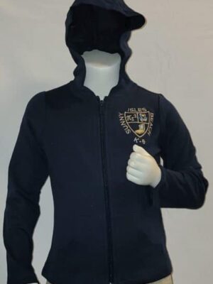 French Toast Girl's Zip Front Fleece Hoodie