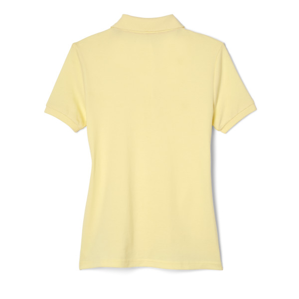 S/S Girls Picot Collar Interlock Polo Shirt